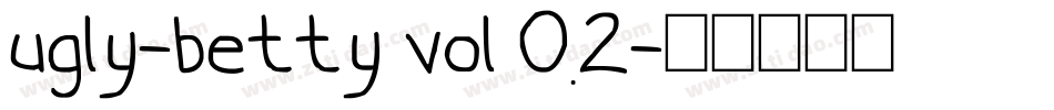 ugly-betty vol 0.2字体转换